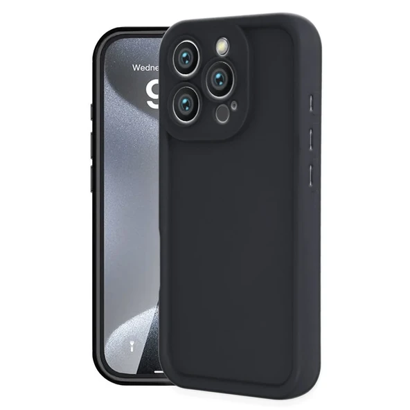 İphone 16 Kılıf Viera Silikon - Siyah ürün görseli 1
