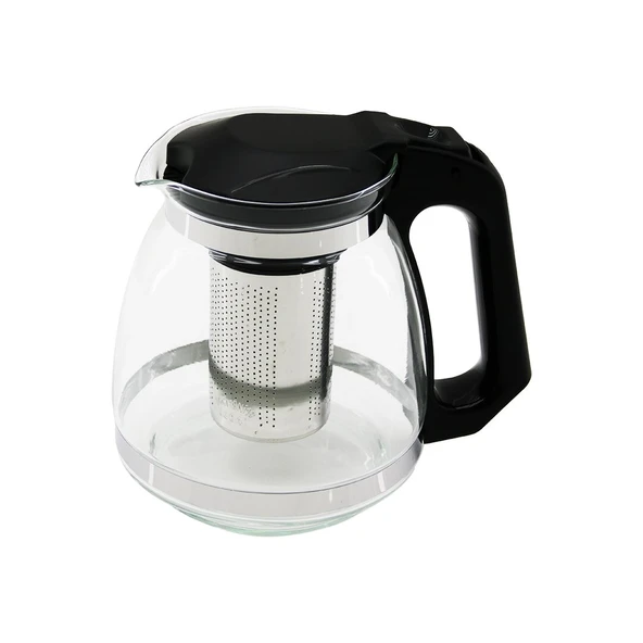 Çeli̇k Süzgeçli̇ Cam Demli̇k 1500Ml (5047) ürün görseli 1