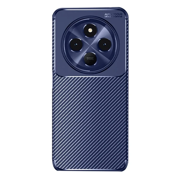 Redmi 14C Kılıf Auto Focus Karbon Kapak - Lacivert ürün görseli 1