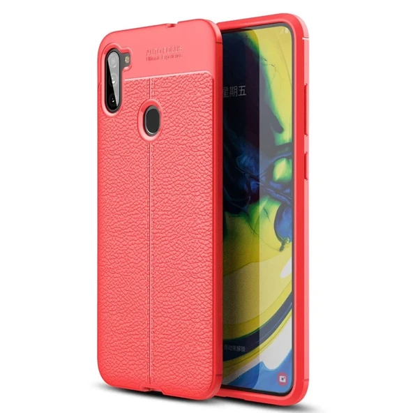 Galaxy A11 Kılıf Auto Focus Kapak - Kırmızı ürün görseli 1