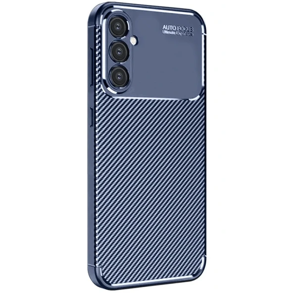 Galaxy A16 5G Kılıf Auto Focus Karbon Kapak - Lacivert ürün görseli 1