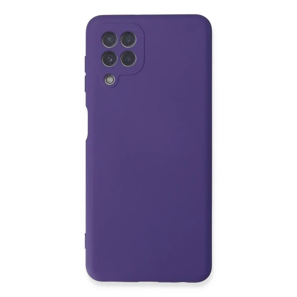 Galaxy A22 Kılıf Nano İçi Kadife Silikon - Mor ürün görseli 1