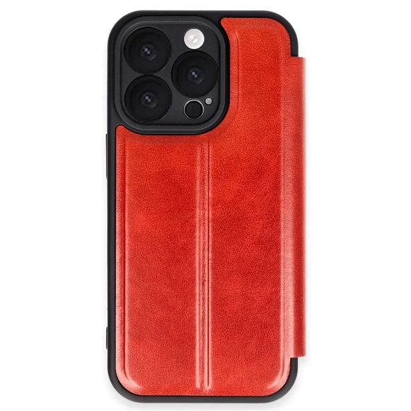 İphone 16 Kılıf Flip Cover - Kırmızı ürün görseli 1