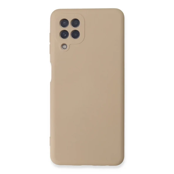 Galaxy A22 Kılıf Nano İçi Kadife Silikon - Pudra ürün görseli 1