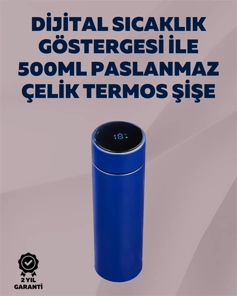 12 Saat Sıcak, 24 Saat Soğuk Tutabilen Paslanmaz Termos ürün görseli 1