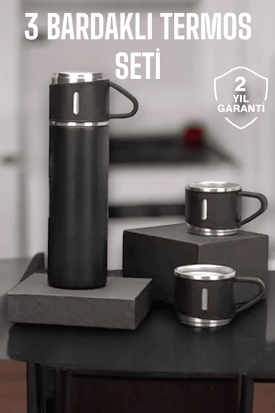 500 Ml Kapasiteli Taşınabilir Basınçlı Termos Seti Günlük Kullanım Için İdeal ürün görseli 1