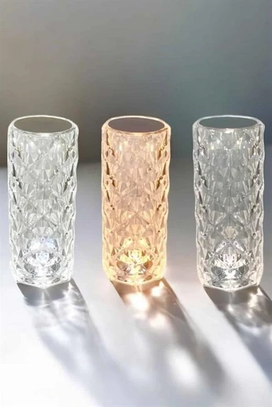 Gece Lambası Kristal Lamba Dokunmatik Şarjlı Hediyelik ürün görseli 1