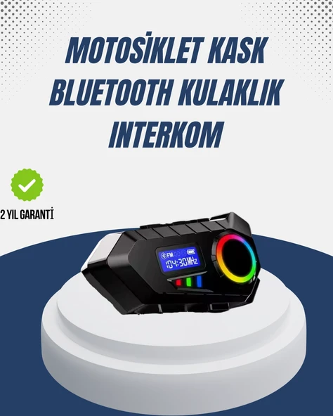 Kablosuz Bluetooth İnterkom Ip65 Suya Dayanıklı 40Mm Hd Ses 40 Saat Pil ürün görseli 1
