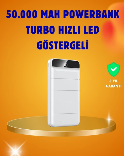 50000Mah Led Göstergeli Taşınabilir Şarj ürün görseli 1
