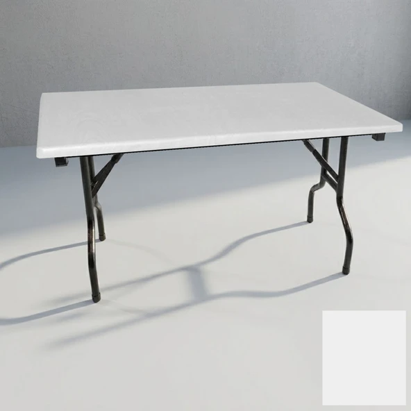 Banket Katlanır Masa (Werzalit, Allzalit. Vermodin Tabla 80x140) - Beyaz ürün görseli 1