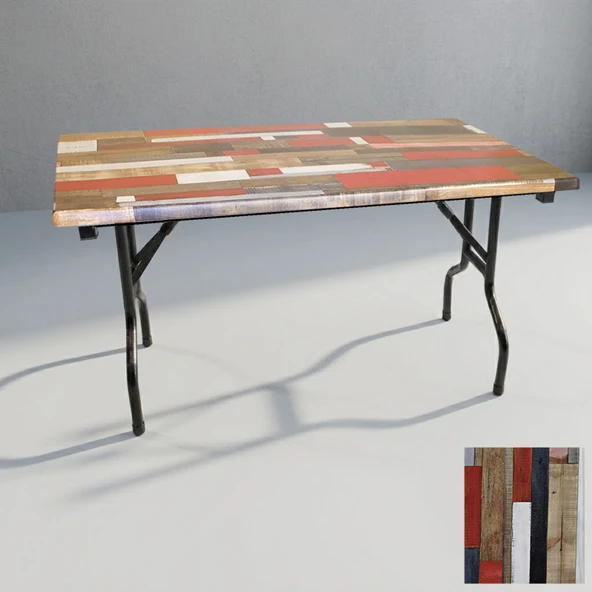 Banket Katlanır Masa (Werzalit, Allzalit. Vermodin Tabla 80x140) - Redwood ürün görseli 1