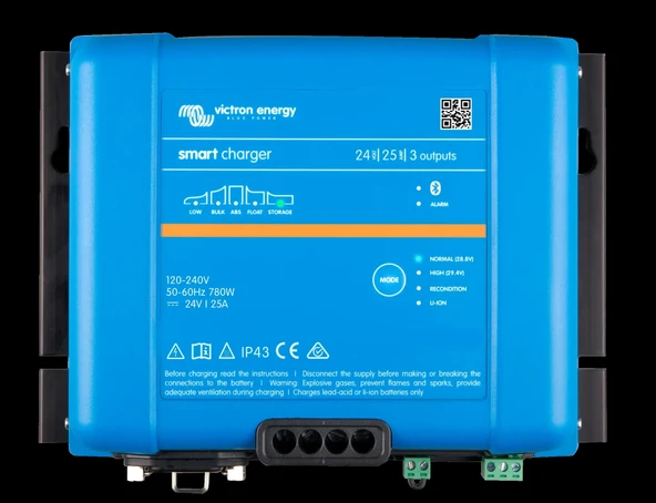 Victron Akü Şarj Cihazı Smart IP43 24V 25A  Battery Charger (3 çıkış) (PSC242553095) ürün görseli 1