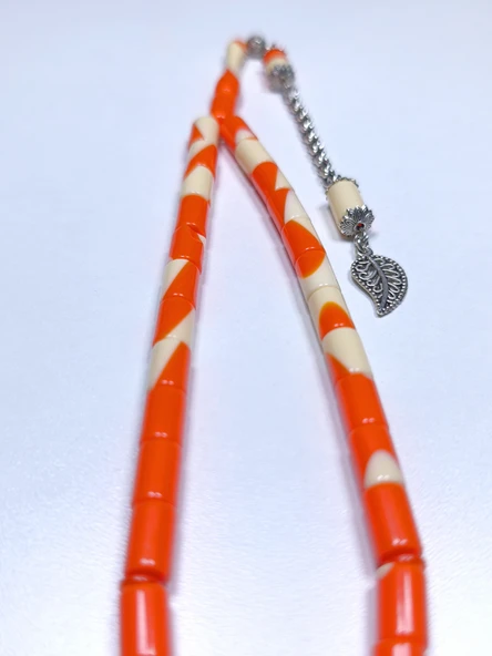 Beyzbol Topu Turuncu Tesbih (7 X 11 mm) ürün görseli 1