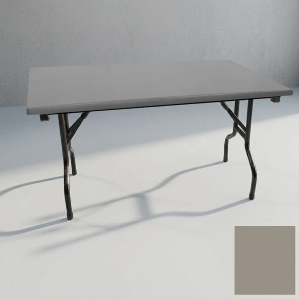Banket Katlanır Masa (Werzalit, Allzalit. Vermodin Tabla 80x140) - Koyu Gri ürün görseli 1