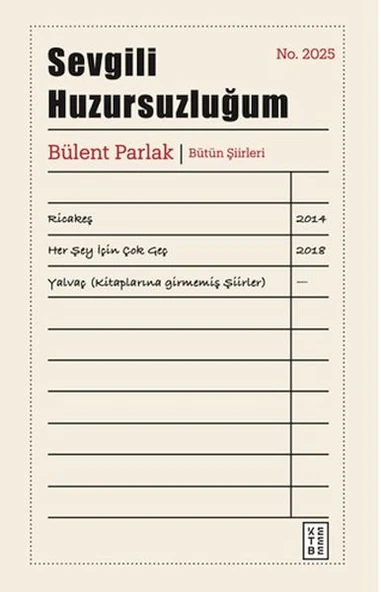 Sevgili Huzursuzluğum (Ciltli) ürün görseli 1