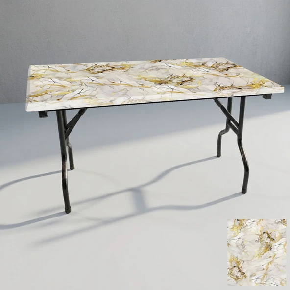 Banket Katlanır Masa (Werzalit, Allzalit. Vermodin Tabla 80x140) - Gold ürün görseli 1