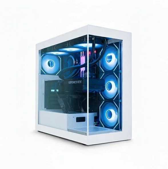 AIGO DS900 Beyaz 850W 80+ Bronze ARGB Mid Tower Kasa ürün görseli 1