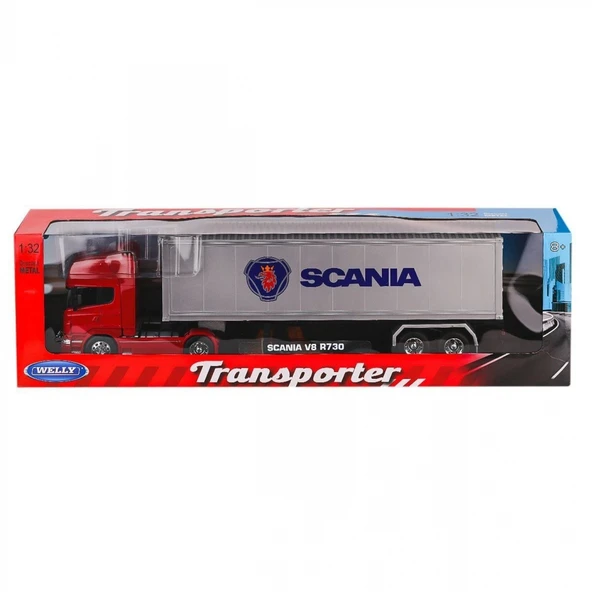 32671S-W Welly Scania Transporter V8 R730 1:24 -Karsan Oyuncak ürün görseli 1