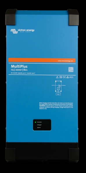 Victron İnvertör/Şarj Cihazı MultiPlus 12/2000/80-32 Inverter/Charger (PMP122200000) ürün görseli 1