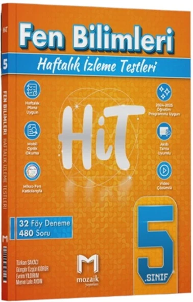 5. Sınıf Fen Bilimleri HİT 32 Deneme Mozaik Yayınları ürün görseli 1