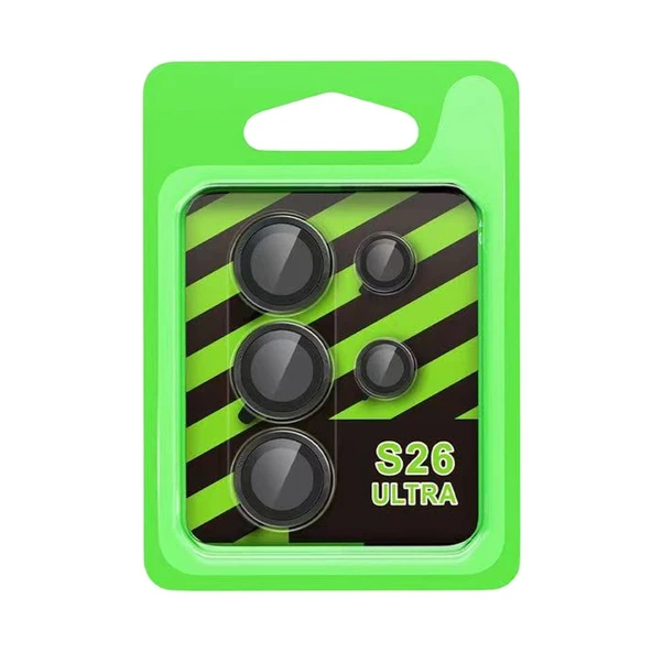 Samsung Galaxy S26 Ultra Raze Metal Kamera Lens - Siyah ürün görseli 1