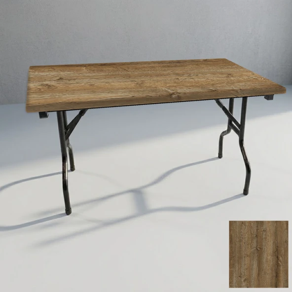 Banket Katlanır Masa (Werzalit, Allzalit. Vermodin Tabla 80x140) - Canyon Hidalgo ürün görseli 1