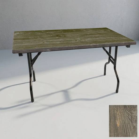 Banket Katlanır Masa (Werzalit, Allzalit. Vermodin Tabla 80x140) - Oldpine ürün görseli 1