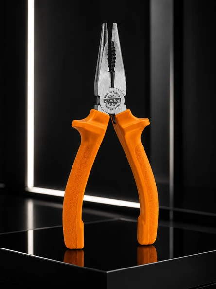 Ergonomik Saplı Hassas Kavrama Dövme Çelik Pense - Resim 4
