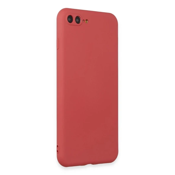 Apple İphone 7 Plus Kılıf First Silikon - Kiremit - Resim 2