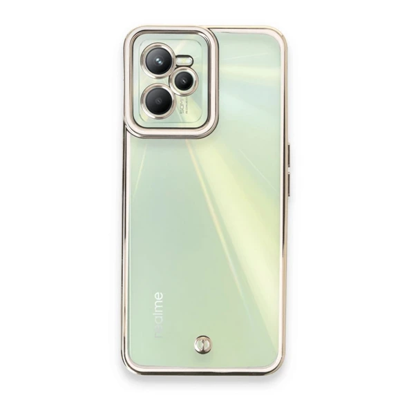 Realme C35 Kılıf Liva Lens Silikon - Beyaz ürün görseli 1
