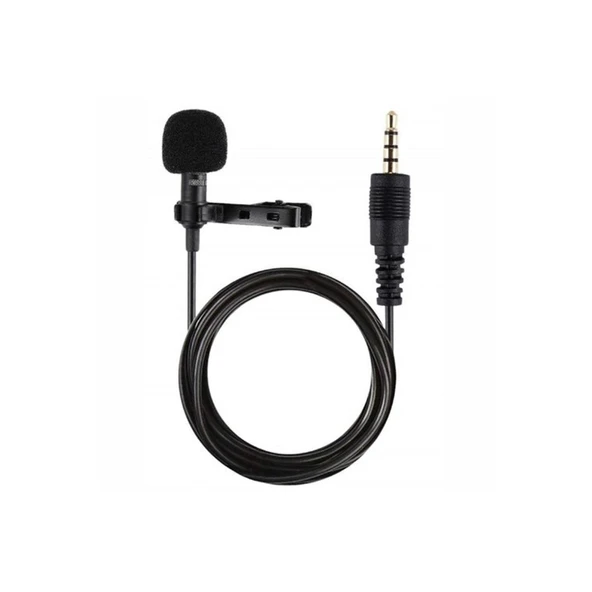 3.5mm Jak 1.5 Metre Double Mikrofon - Siyah ürün görseli 1