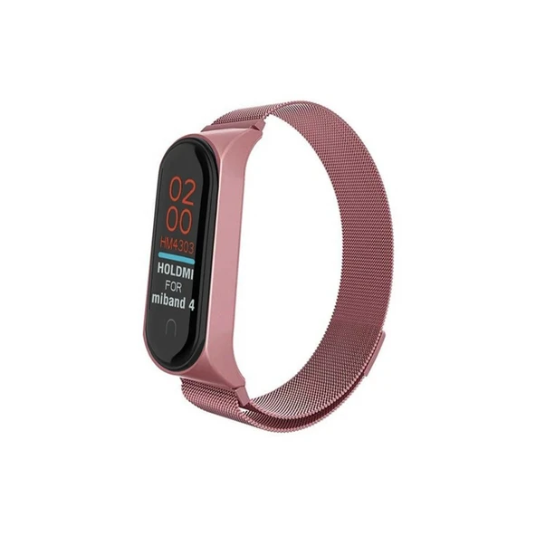 Xiaomi Mi Band 4 Metal Mıknatıslı Kordon - Rose ürün görseli 1