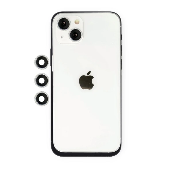 İphone 14 Shine Kamera Lens - Gümüş ürün görseli 1