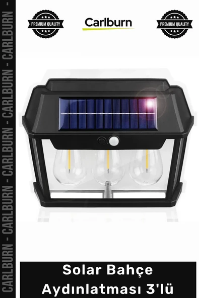 #Solar Dış Mekan Güneş Enerjili Su Geçirmez Dekoratif Led Lamba Solar Bahçe Aydınlatması 3'lü ürün görseli 1