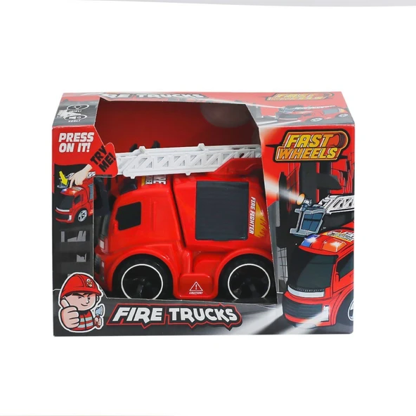 ER-243 Fast Wheels İtfaiye Kamyonu -Erdem Oyuncak ürün görseli 1