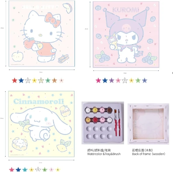 Miniso Tatlı Koleksiyonu Boyama Seti, 2018530810103 ürün görseli 1