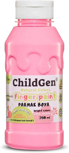 Süper Yıkanabilir Parmak Boya 350Ml - Pembe ürün görseli 1