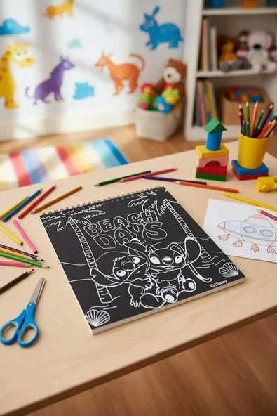 Miniso Lilo&Stitch Çizik Boyama Seti, 2020838710108 ürün görseli 1