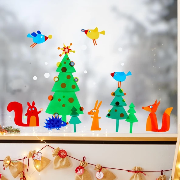 Bastelset - Fensterbild Weihnachten ürün görseli 1