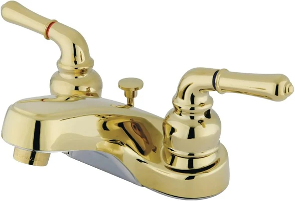 Brass Kb8498Ndl Nuvofusion Bar Musluk, Çift Kollu 2 Delikli, 12 Cm Emzik Erişimi, Fırçalanmış Nikel ürün görseli 1