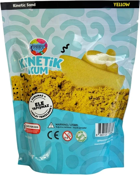 Sarı Kinetik Kum - 500 Gr ürün görseli 1