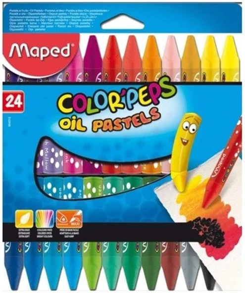 Maped Color'Peps Yağlı Pastel 24'Lü ürün görseli 1