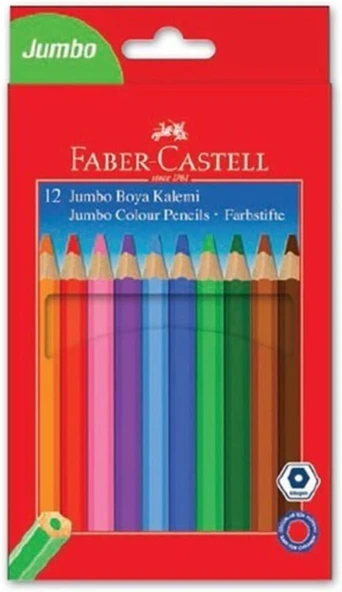 Faber-Castell 12'Li Kuru Boya 12 Renk ürün görseli 1