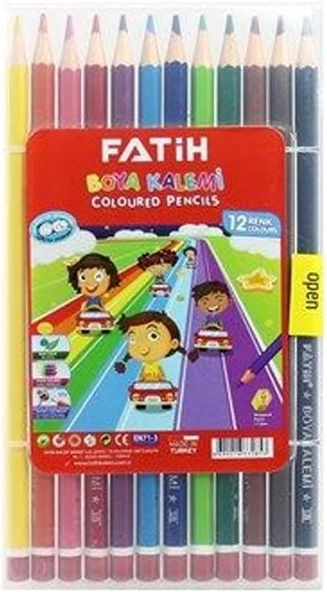 Fatih Fa33285Kb12Rtb Mercan Rengi Kurşun Kalemler, 12 Renk Kılıf ürün görseli 1
