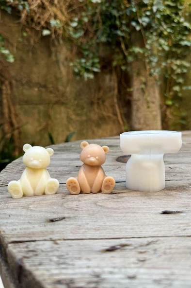 Rufus Teddy Bear Mini Tekli Mum Kalıbı (Silikon) ürün görseli 1