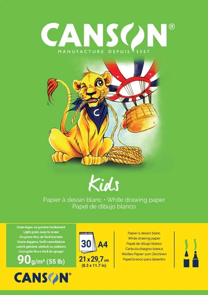 Canson 400015583 Hobi, Çizim Kağıdı, A4, Beyaz ürün görseli 1