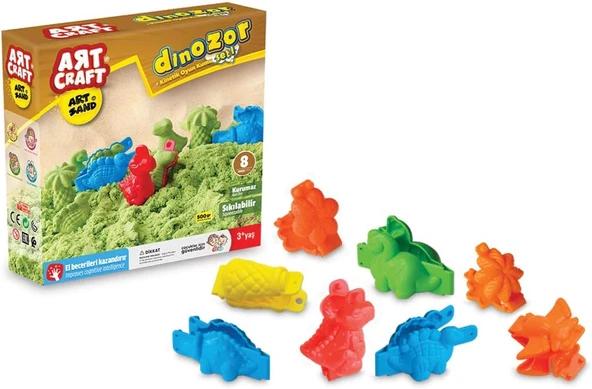 Dede 500 Gr Artsand Dinozor Kum Seti ürün görseli 1