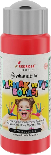 Red Kırmızı Parmak Boyası 60 Ml ürün görseli 1