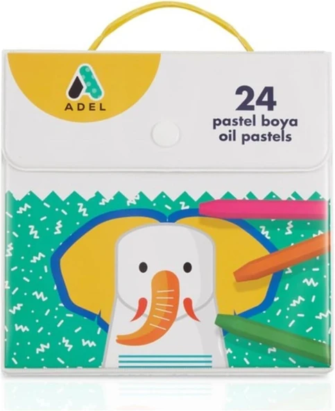 Adel Pastel Boya 24 Renk, Plastik Çantalı, Turuncu ürün görseli 1