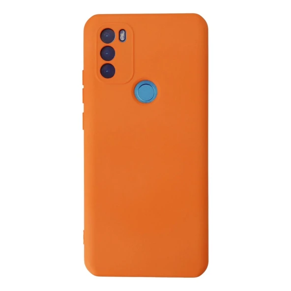 General Mobile Gm 21 Plus Kılıf Nano İçi Kadife Silikon - Turuncu ürün görseli 1